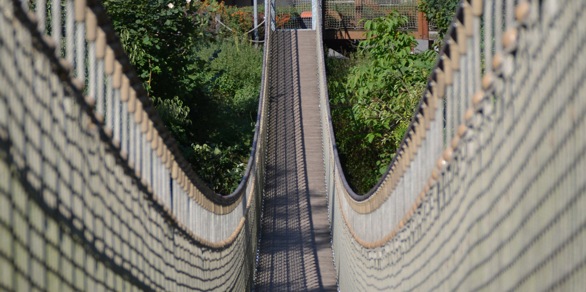 Hängebrücke im Zoo